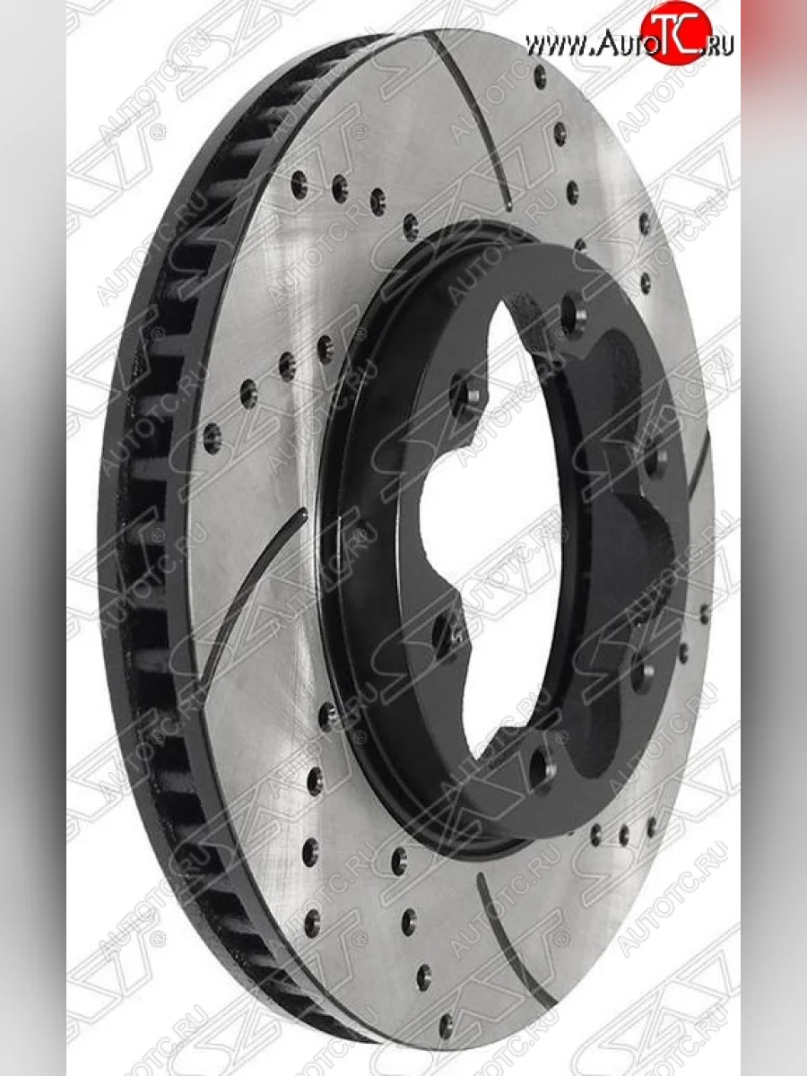 Комплект тормозных дисков SAT (перфорированые, передние, d 285)  Toyota Hiace (2004-2017) H200  в Самаре Самарской области