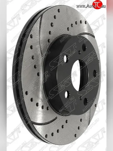 Комплект тормозных дисков SAT (перфорированые, передние, d 275) Toyota Estima Emina XR10, XR20 минивэн дорестайлинг (1992-1994)