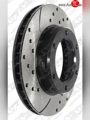 Комплект тормозных дисков SAT (перфорированые, передние, d 286) Toyota Land Cruiser  80 (1989-1997)