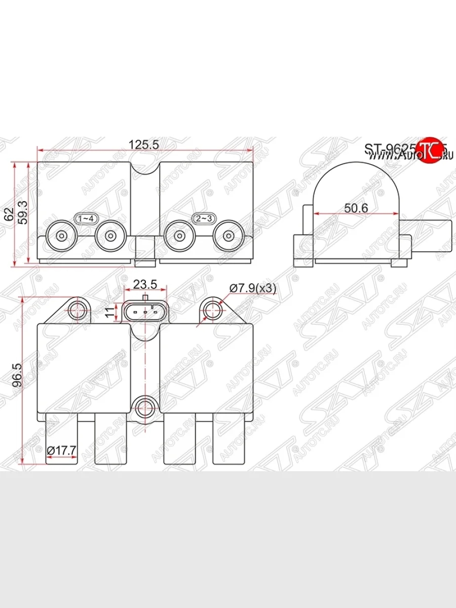 Катушка зажигания SAT ЗАЗ Chance хэтчбэк (2009-2017)  в Перми Пермском крае