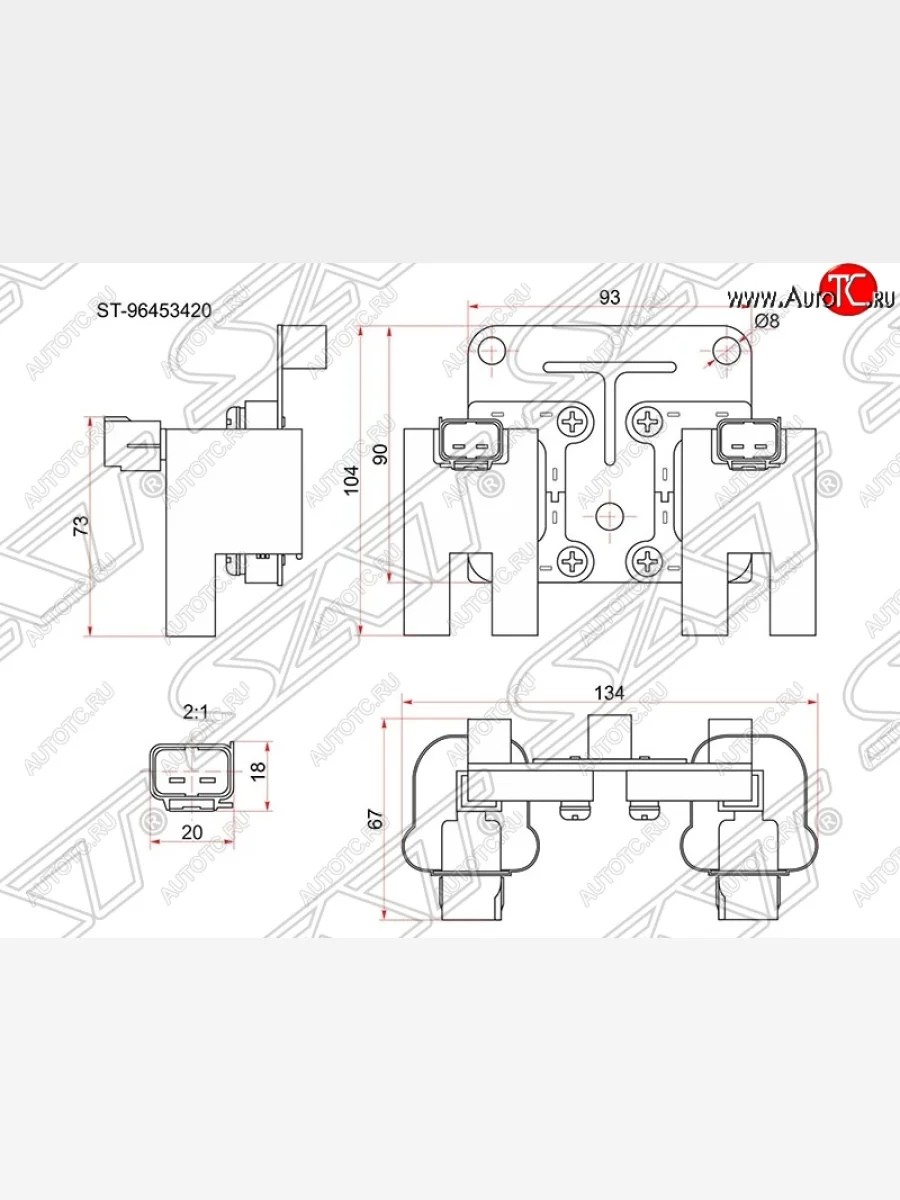 Катушка зажигания SAT (модуль) Chevrolet Cruze J308 универсал рестайлинг (2012-2015)  в Перми Пермском крае