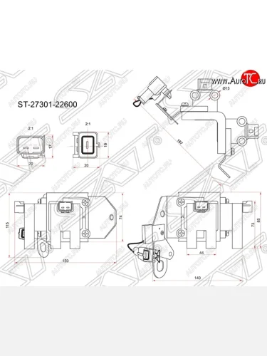 Катушка зажигания SAT Hyundai Getz TB хэтчбэк 5 дв. рестайлинг (2005-2010)
