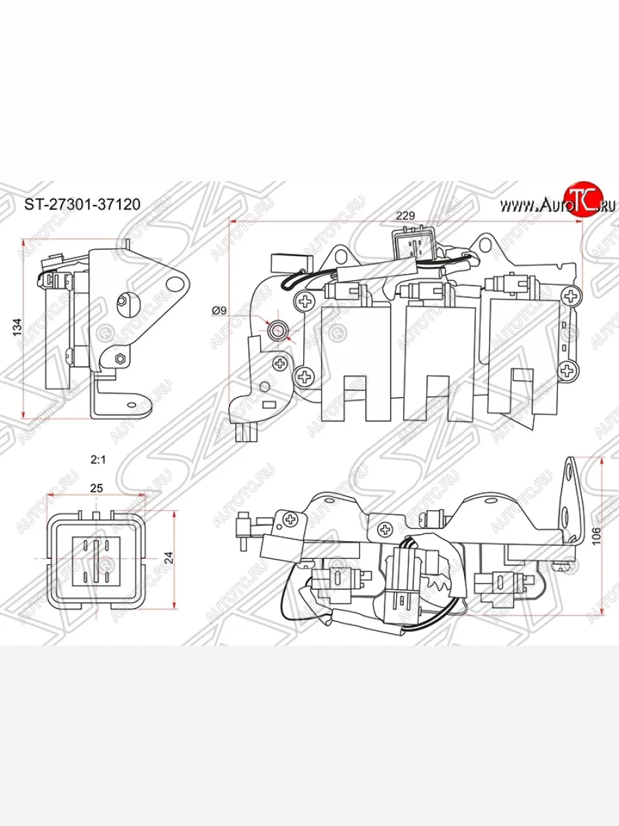 Катушка зажигания SAT (модуль) Hyundai Santa Fe SM (2000-2012)  в Самаре Самарской области