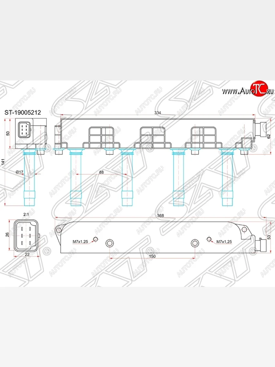 Катушка зажигания SAT (модуль) Opel Vectra C лифтбэк дорестайлинг (2002-2006)  с доставкой в г. Керчь