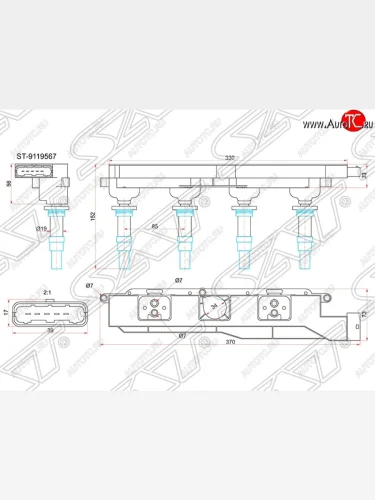 Катушка зажигания SAT (модуль) Opel Astra H универсал (2004-2007)