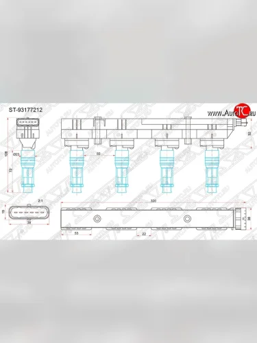 Катушка зажигания SAT (модуль) Opel Astra H универсал (2004-2007)