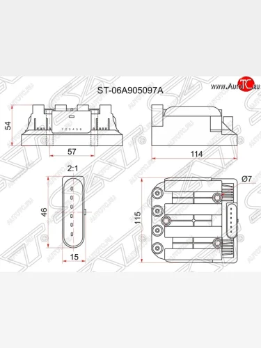 Катушка зажигания SAT (модуль) Skoda Octavia Tour A4 1U5 универсал дорестайлинг (1996-2000)