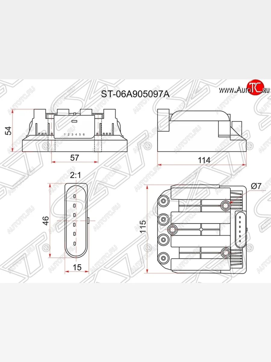 Катушка зажигания SAT (модуль) Volkswagen Caddy 2K дорестайлинг (2003-2010)  в Перми Пермском крае