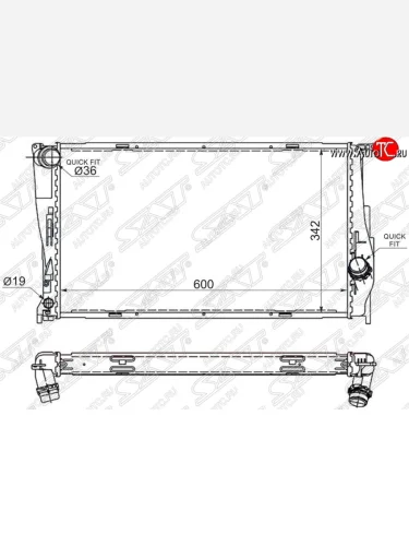 Радиатор двигателя SAT BMW X1 E84 (2009-2015)