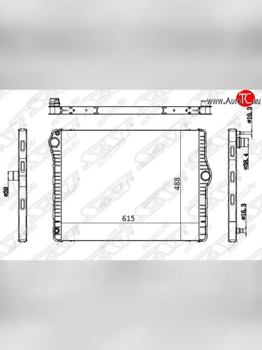 Радиатор двигателя SAT (пластинчатый) BMW 5 серия F11 рестайлинг, универсал (2013-2017)