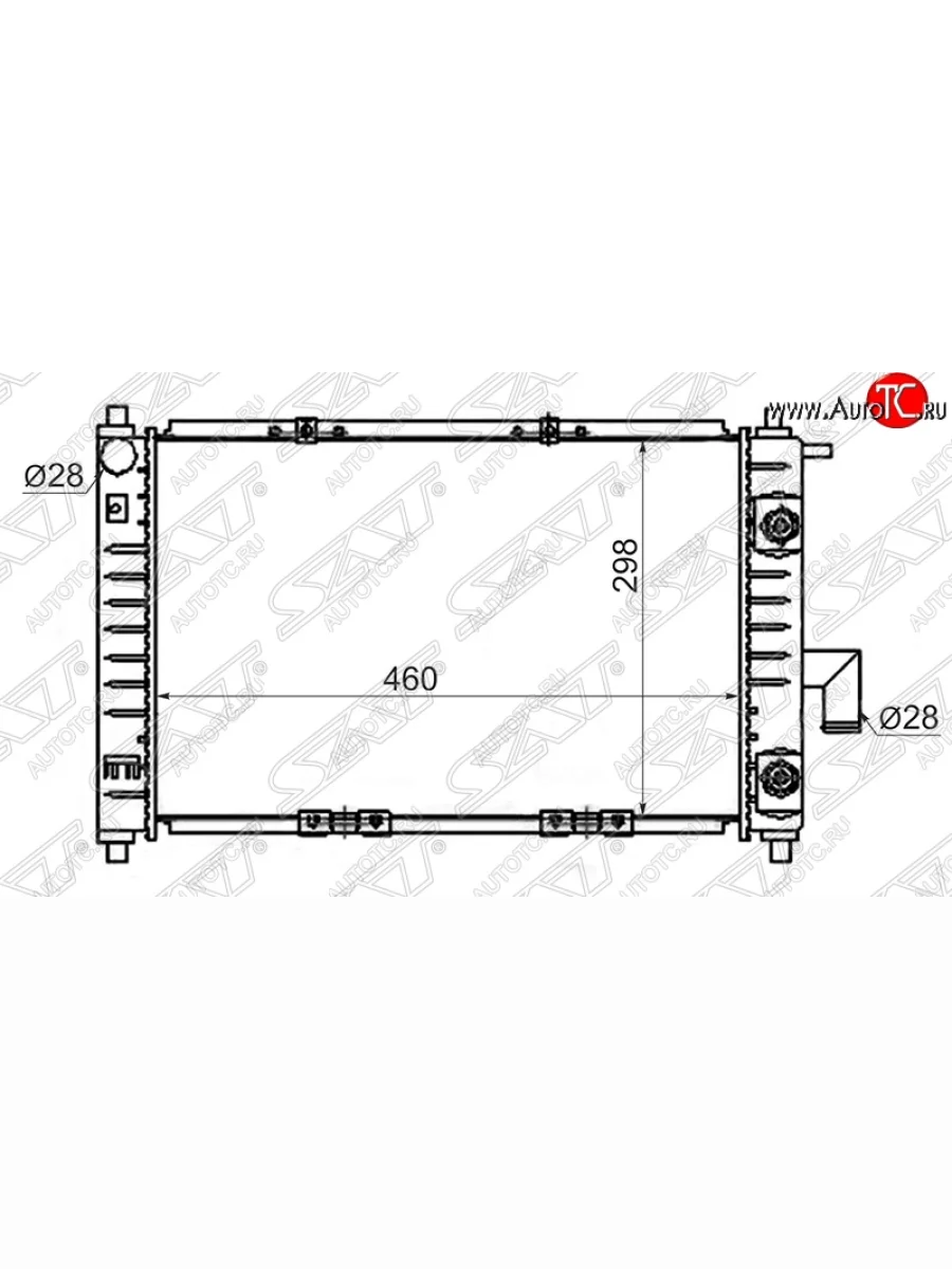 Радиатор двигателя SAT (пластинчатый) Daewoo Matiz M150 рестайлинг (2000-2016)  в Перми Пермском крае