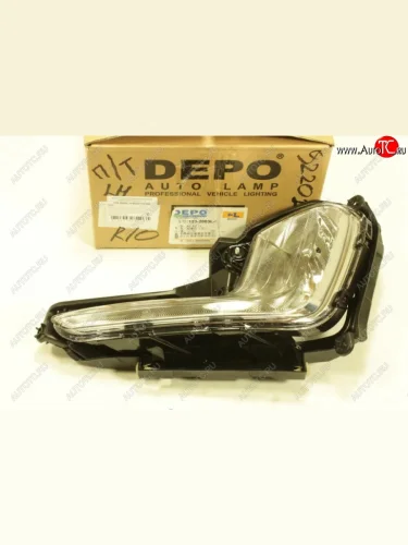 Противотуманная фара левая DEPO KIA Rio 3 QB дорестайлинг седан (2011-2015)