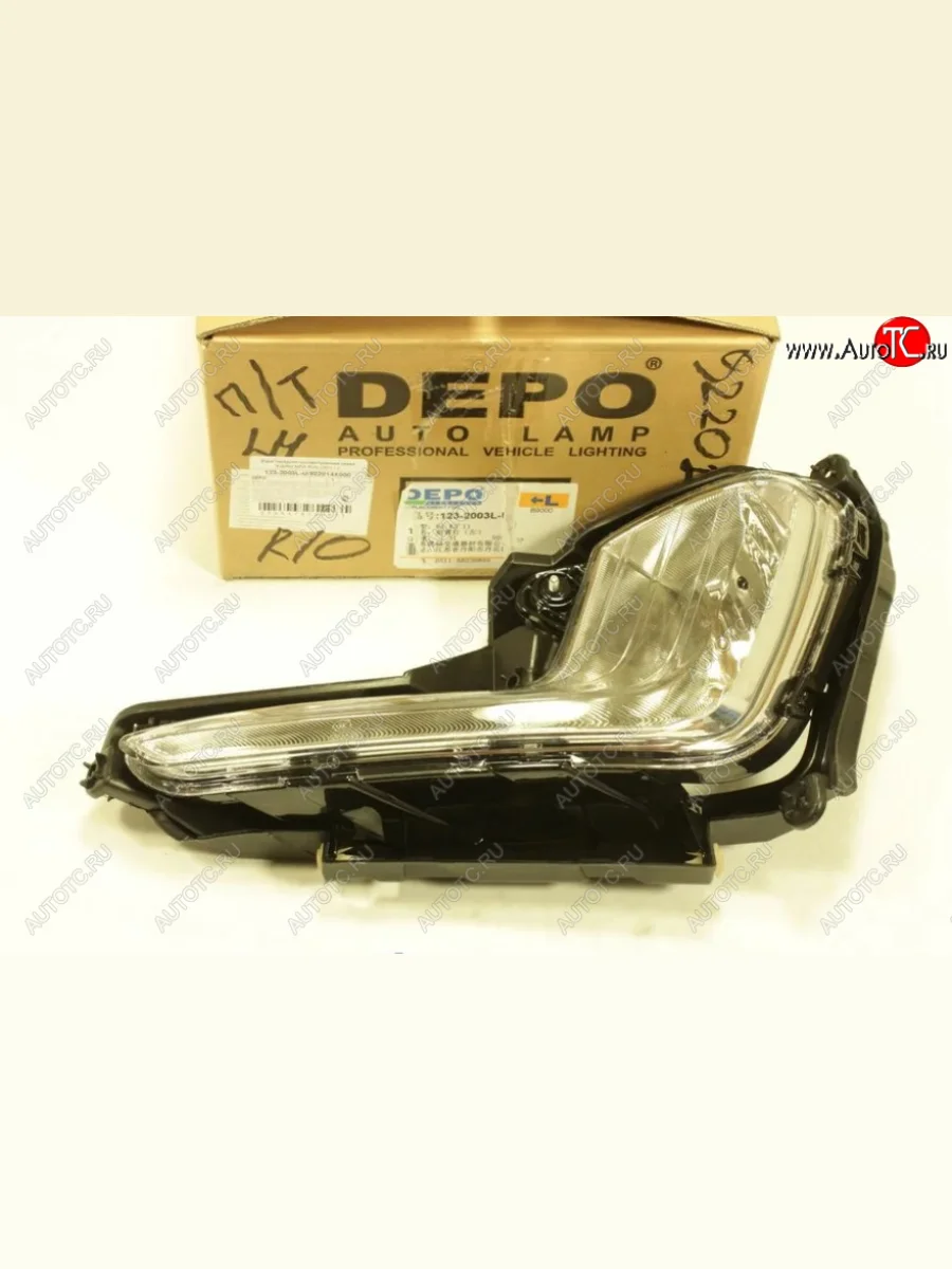 Противотуманная фара левая DEPO KIA Rio 3 QB дорестайлинг седан (2011-2015)  в Керчи Республика Крым