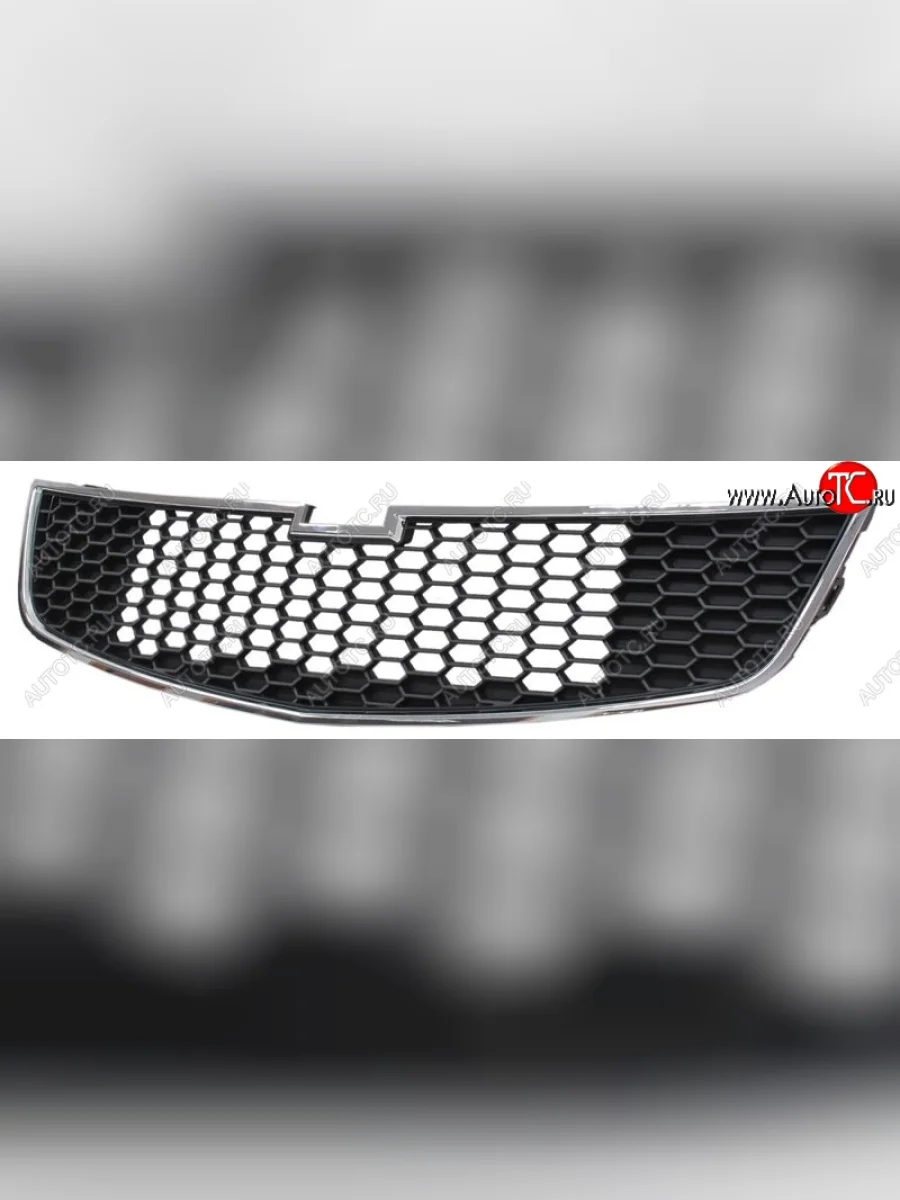 Решетка радиатора SPARD (нижняя) Chevrolet Cruze J300 седан дорестайлинг (2009-2012) (Неокрашенная)  в Самаре Самарской области
