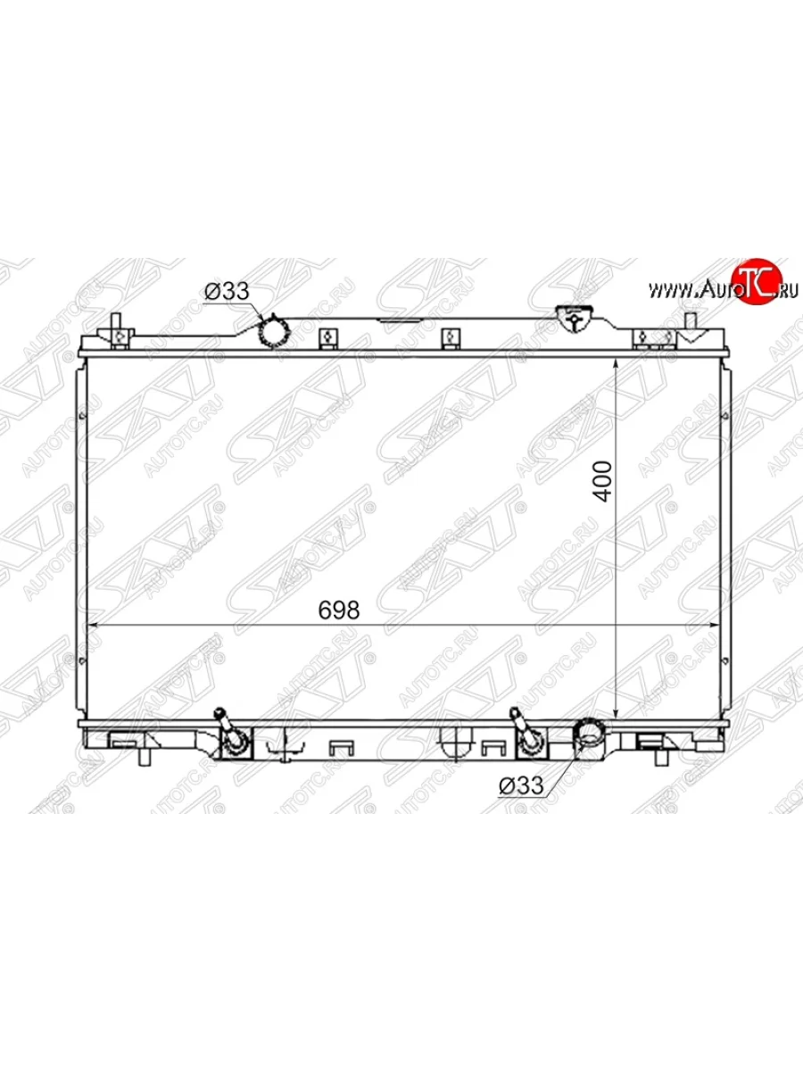 Радиатор двигателя SAT (пластинчатый, 2.0, МКПП/АКПП) Honda Stream 1 RN1,RN3  дорестайлинг (2000-2004)  с доставкой в г. Керчь