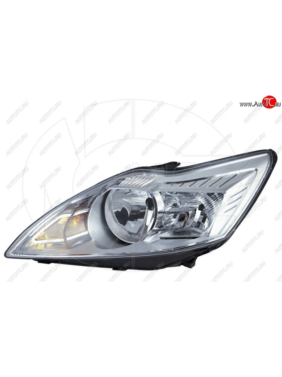 Фара левая NSP (хром) Ford Focus 2 седан рестайлинг (2007-2011)  с доставкой в г. Керчь