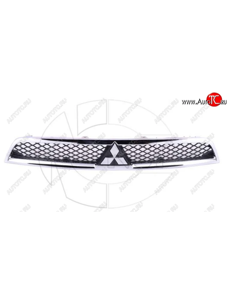 Решетка радиатора NSP (хром). Mitsubishi Lancer 10 CY седан рестайлинг (2011-2017) (Неокрашенная)  с доставкой в г. Пермь