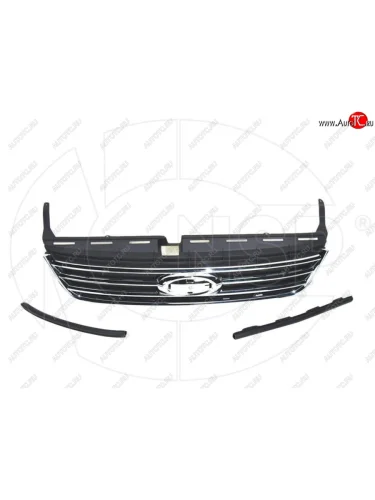 Решетка радиатора NSP (хром). Ford Mondeo Mk4,BD дорестайлинг, седан (2007-2010)