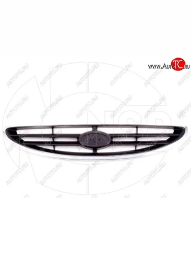 Решетка радиатора NSP (хром). Hyundai Accent 2 LC седан дорестайлинг (ТагАЗ) (1999-2012)