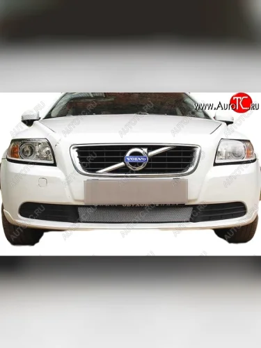 Защитная сетка радиатора Russtal Volvo S40 MS седан дорестайлинг (2004-2007)