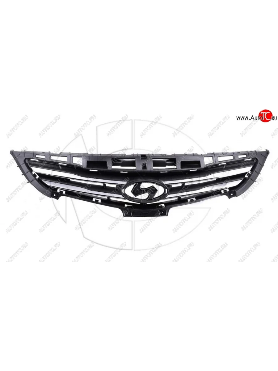 Решетка радиатора NSP. Hyundai Solaris RBr седан рестайлинг (2014-2017) (Неокрашенная)  с доставкой в г. Керчь