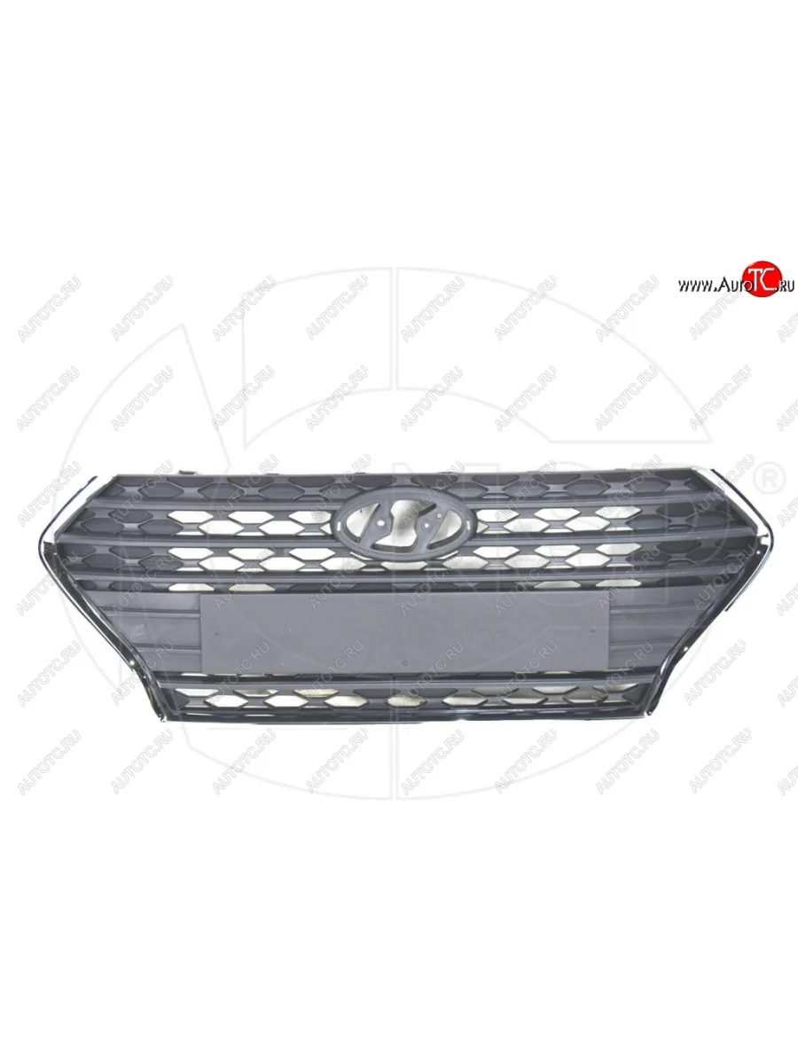 Решетка радиатора NSP. Hyundai Solaris HCR седан дорестайлинг (2017-2020) (Неокрашенная)  в Керчи Республика Крым