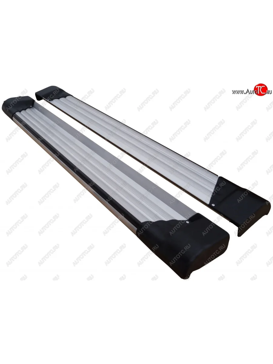 Алюминиевые порожки для ног Искатель Hyundai Creta GS рестайлинг (2019-2021)  в Самаре Самарской области