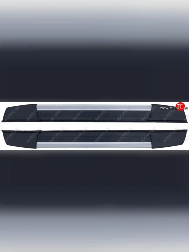 Алюминиевые порожки для ног Элеганс Nissan NP300 (2008-2013)