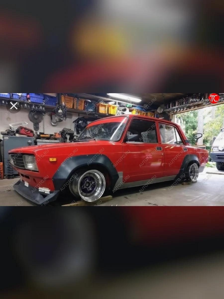 Накладки на колёсные арки МСА (комплект) Лада ВАЗ 2105 (1979-2010) (Неокрашенные)  в Самаре Самарской области