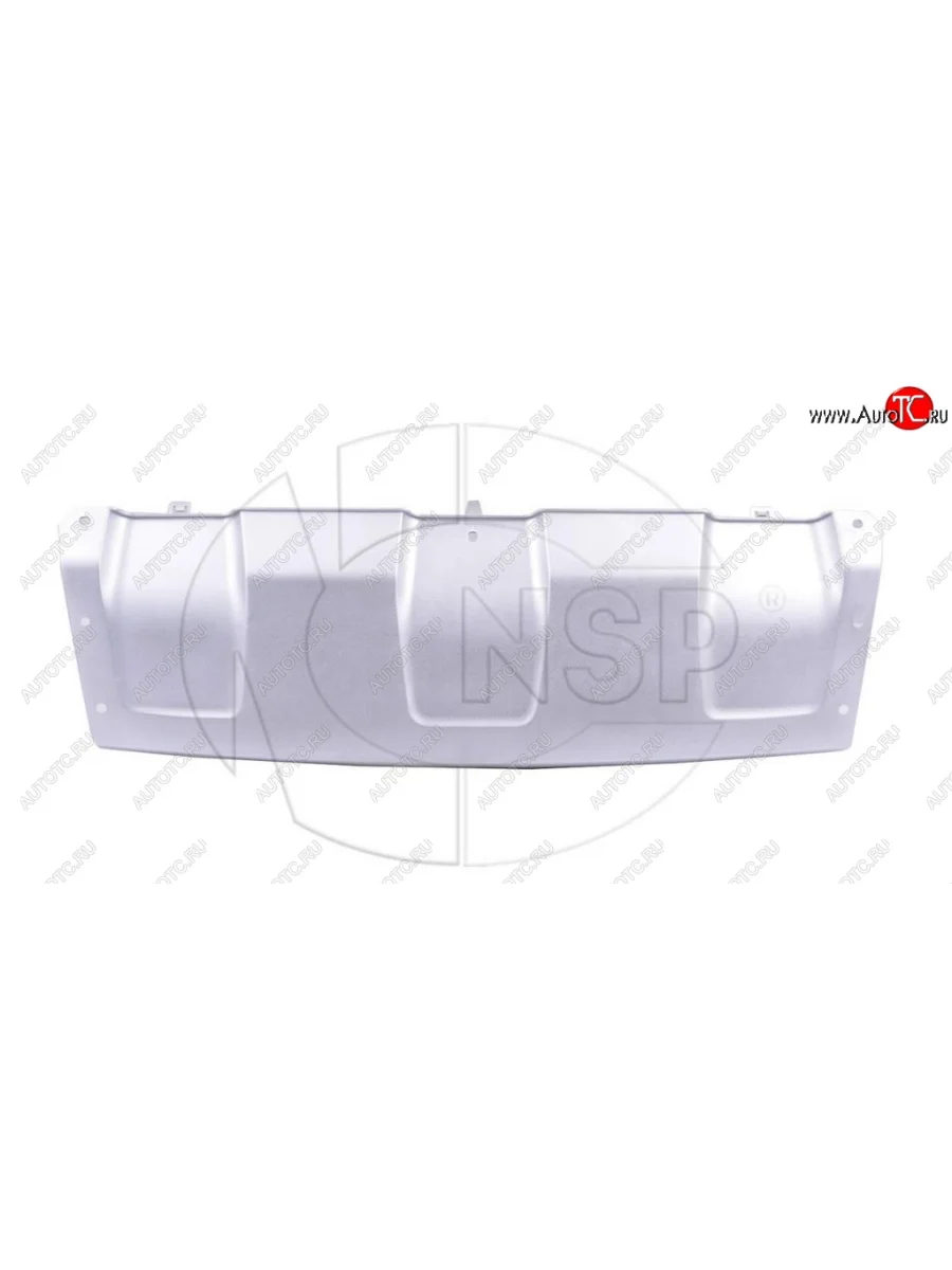 Накладка переднего бампера NSP (серебро) Renault Duster HS дорестайлинг (2010-2015) (Неокрашенная)  в Воронеже Воронежской области