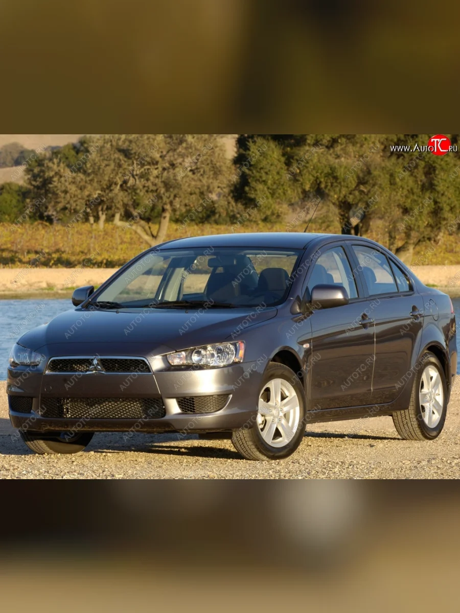 Передний бампер Стандартный Mitsubishi Lancer 10 CY седан дорестайлинг (2007-2010)  с доставкой в г. Керчь