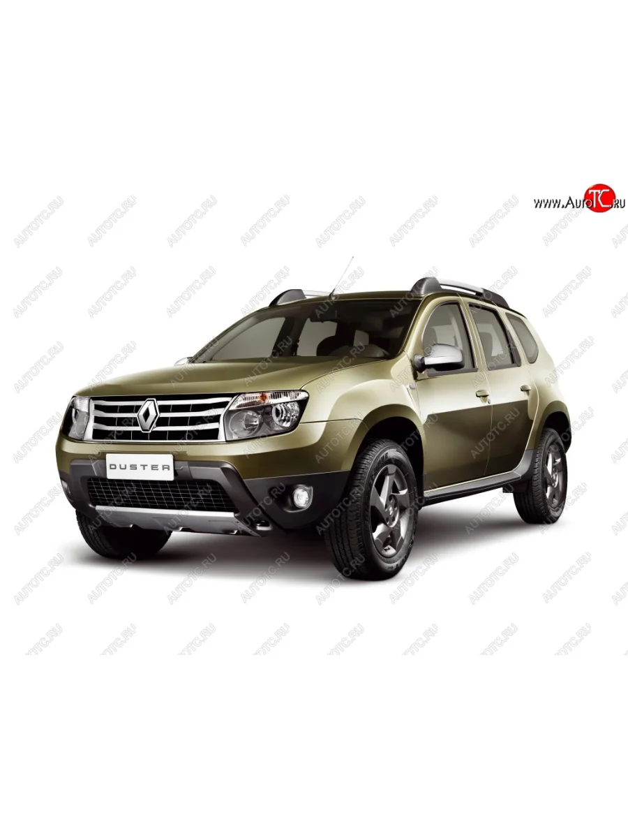 Передний бампер Стандартный (с отверстиями под ПТФ) Renault Duster HS дорестайлинг (2010-2015) (Неокрашенный)  в Керчи Республика Крым