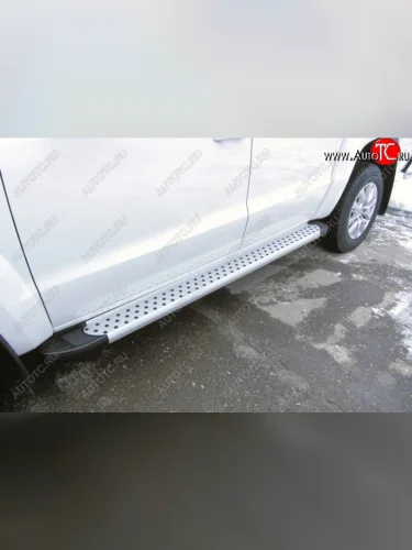 Алюминиевые пороги для ног Slitkoff (Standart) Volkswagen Teramont  CA1 (2016-2020) дорестайлинг