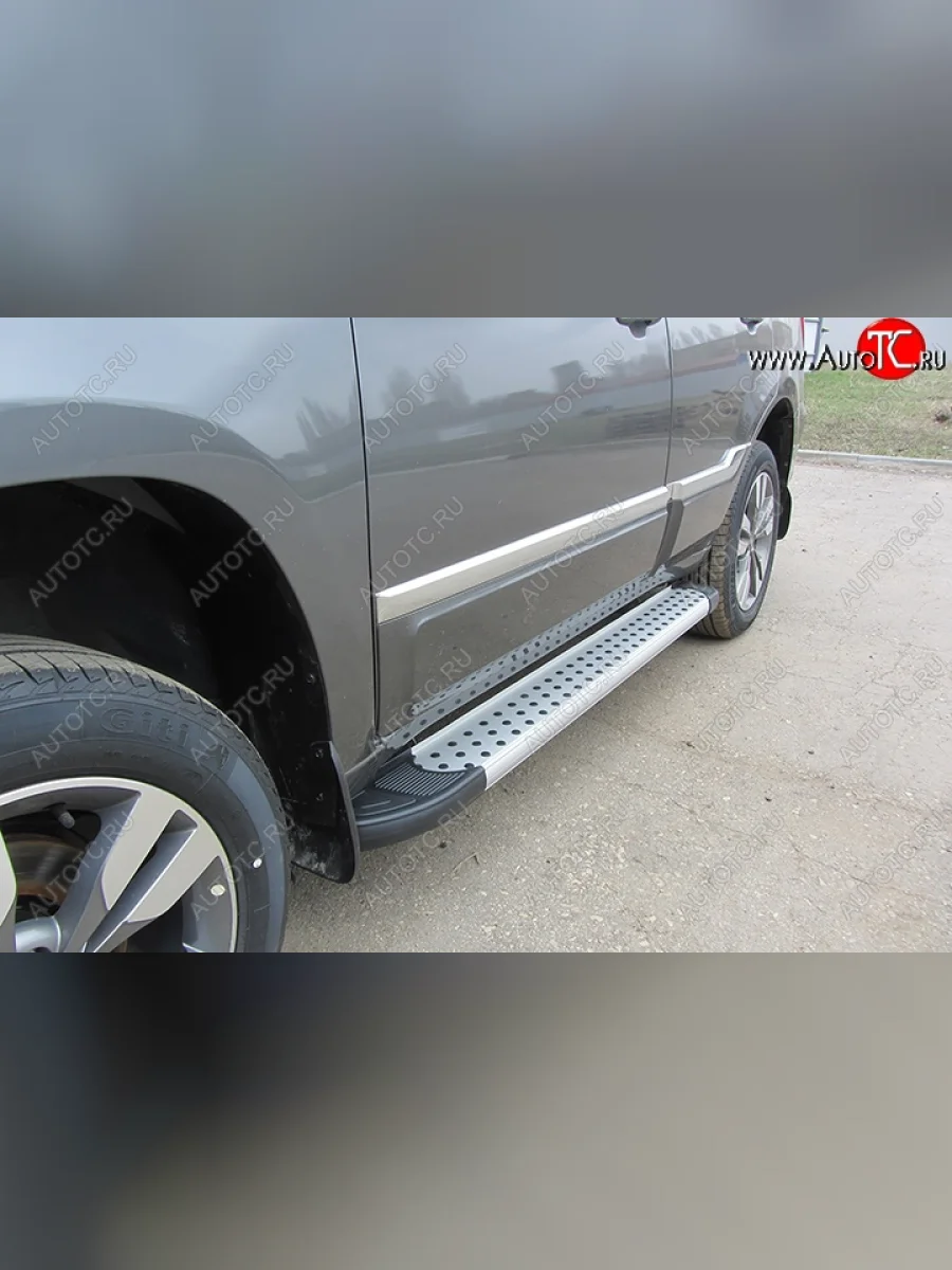 Алюминиевые пороги для ног Slitkoff (Standart) Chery Tiggo 3 (2014-2020)  в Перми Пермском крае