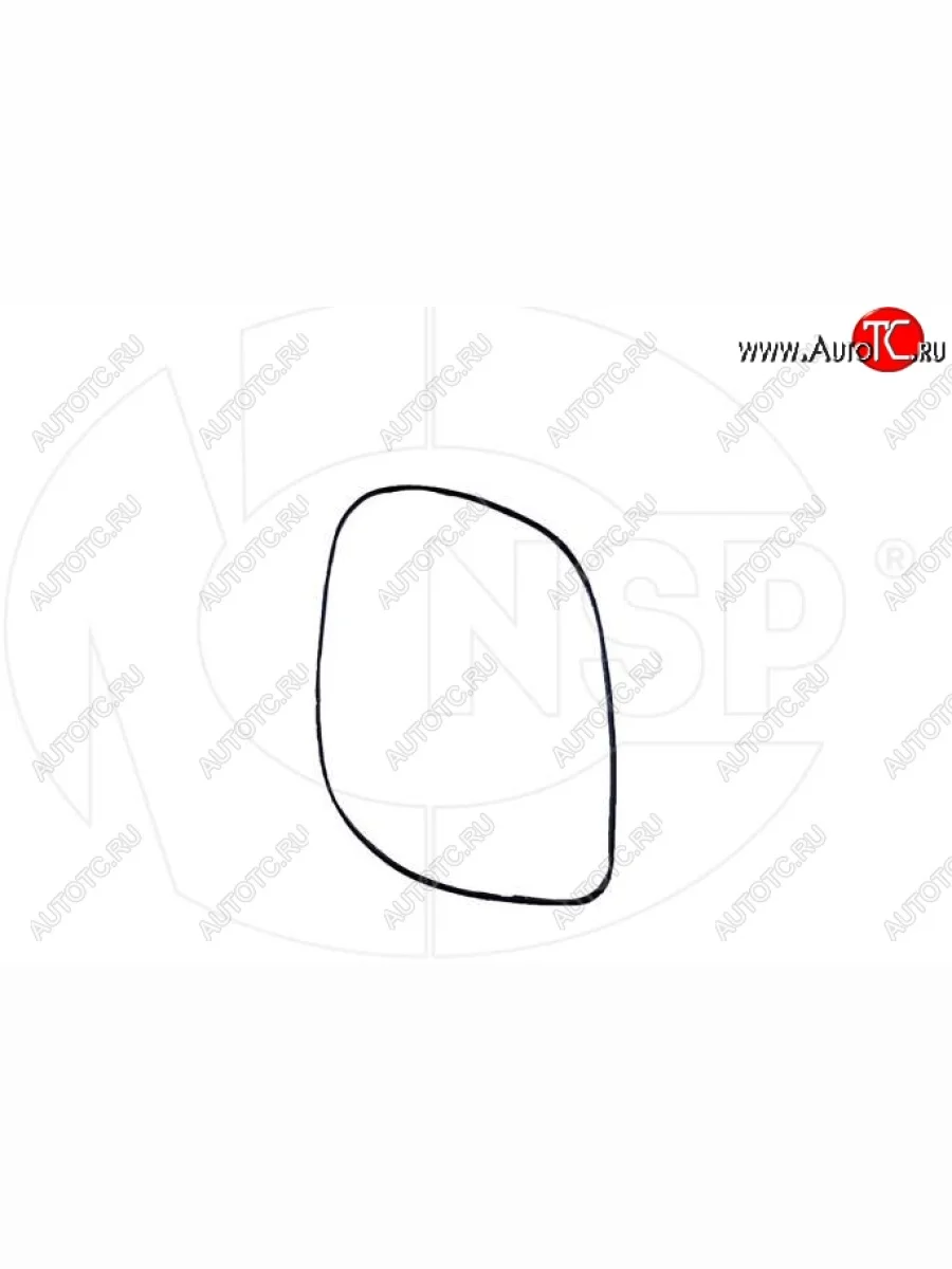 Зеркальный элемент зеркала заднего вида NSP (с обогревом, левый) KIA Cerato 2 TD седан (2008-2013)  в Перми Пермском крае