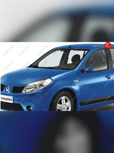 Переднее левое крыло (с отв. под повторитель) Стандартное (Окрашенное) Renault Sandero 1 (2009-2014)