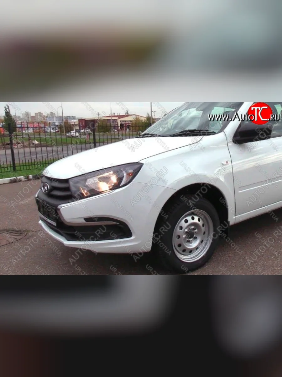 Переднее левое крыло в сборе (катафорез) (с отв. под повторитель) Стандартное Лада ВАЗ Гранта FL 2191 лифтбек (2018-2025) (Окрашенное)  в Самаре Самарской области