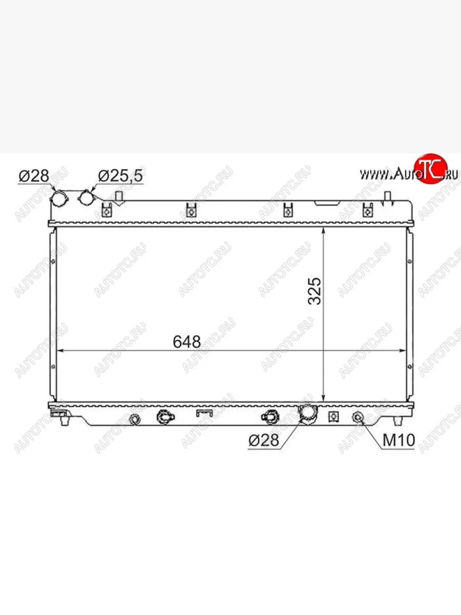 Радиатор двигателя SAT (пластинчатый, МКПП/АКПП) Honda Jazz (2001-2008)  с доставкой в г. Керчь