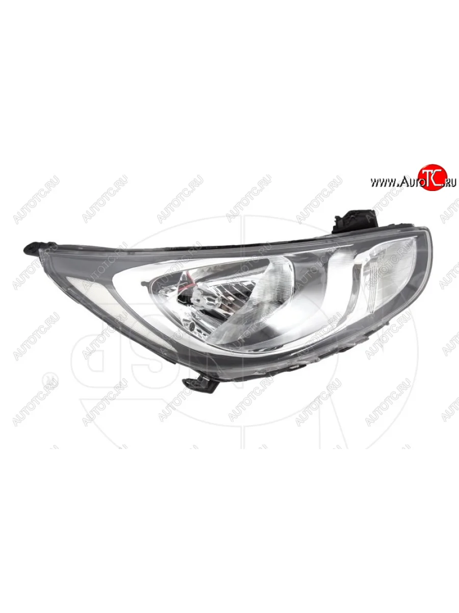 Фара правая передняя NSP Hyundai Solaris RBr седан дорестайлинг (2010-2014)  в Самаре Самарской области