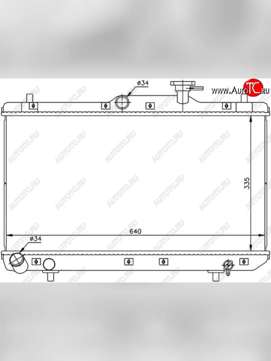 Радиатор двигателя SAT (трубчатый, 1.6, МКПП) Hyundai Accent 2 LC седан дорестайлинг (ТагАЗ) (1999-2012)  в Перми Пермском крае