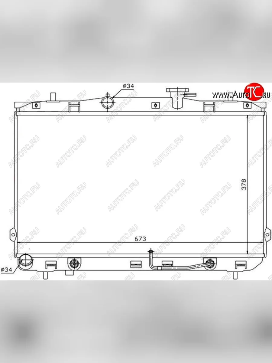 Радиатор двигателя SAT (трубчатый, 1.6/2.0/2.0D, АКПП) Hyundai Elantra XD седан дорестайлинг (2000-2003)  в Керчи Республика Крым