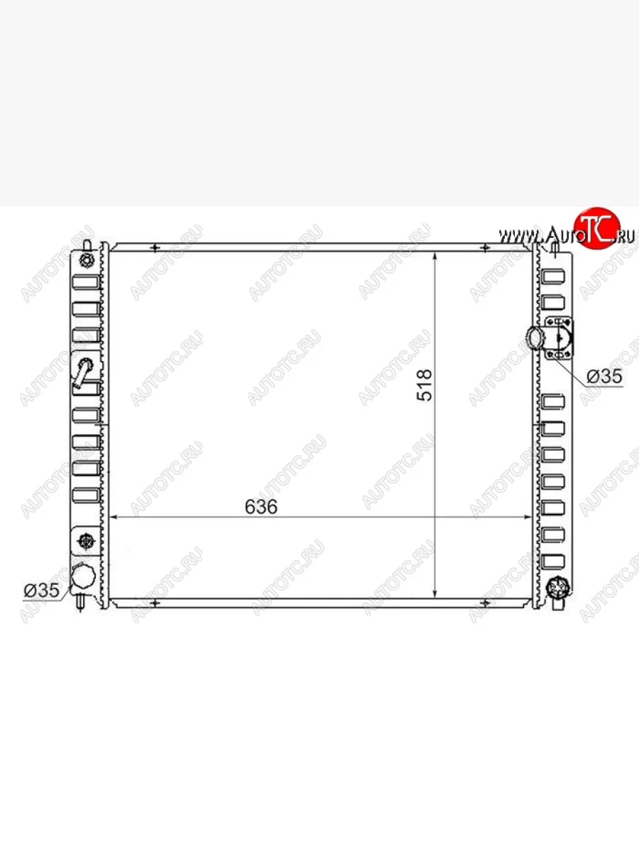 Радиатор двигателя SAT (пластинчатый, МКПП/АКПП) INFINITI EX35 J50 (2007-2013)  с доставкой в г. Керчь