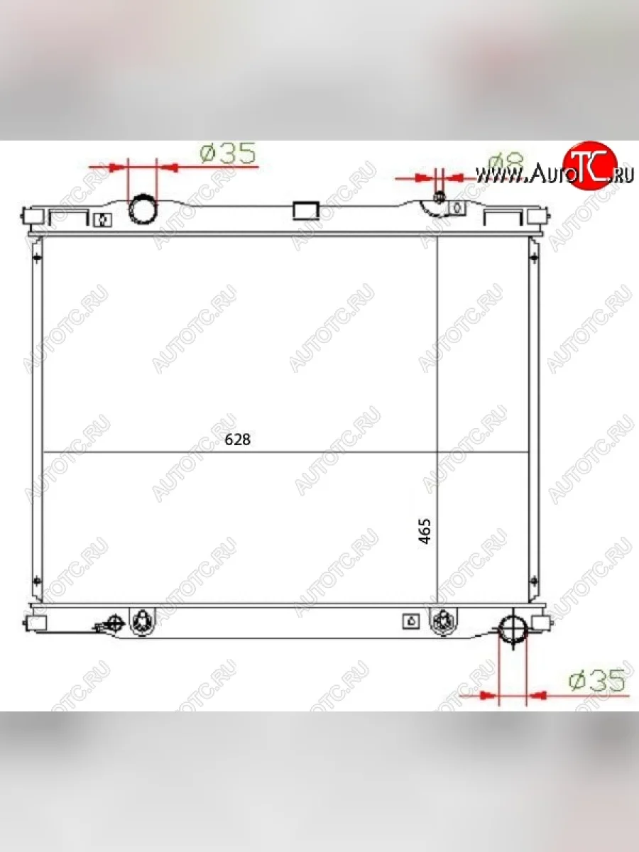 Радиатор двигателя SAT (пластинчатый, 2.5TD, МКПП/АКПП) KIA Sorento BL рестайлинг (2006-2010)  в Перми Пермском крае