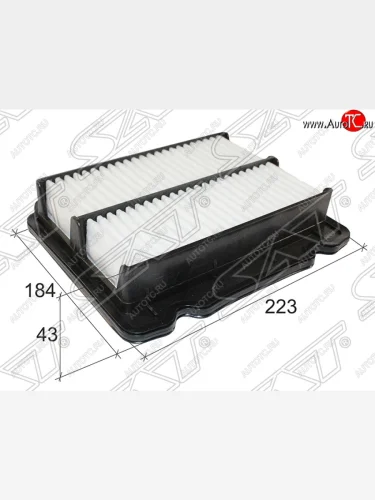 Фильтр воздушный двигателя SAT (223*184*43) Chevrolet Aveo  T250 (2006-2011), Chevrolet Kalos (2002-2008), Ravon Nexia R3 (2016-2020)