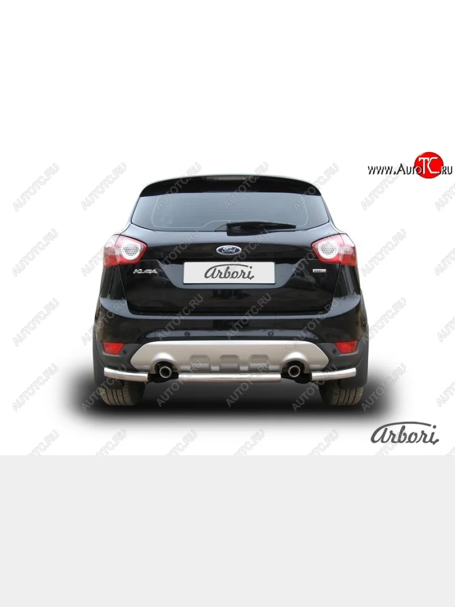 Защита заднего бампера Arbori (нержавейка, 1 труба d57 mm). Ford Kuga 1 (2008-2013)  в Керчи Республика Крым