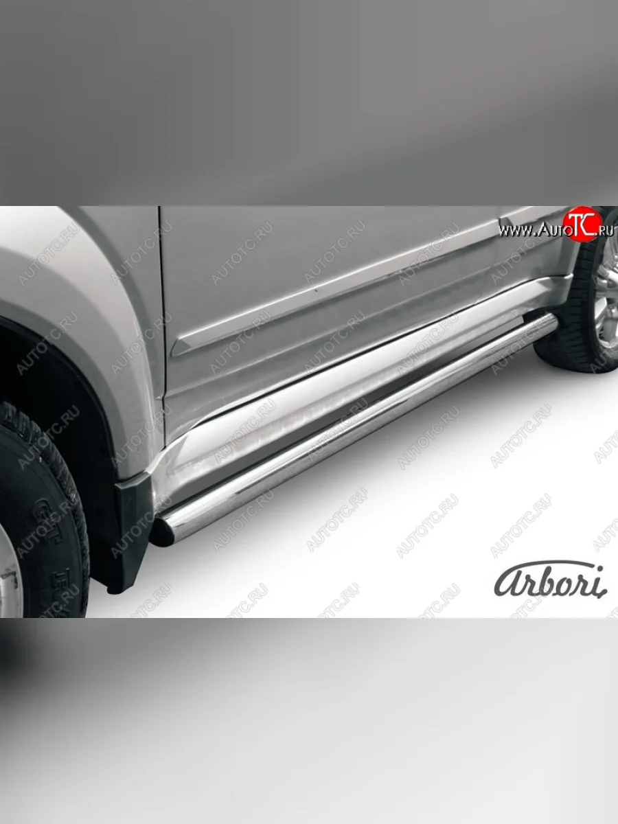 Защита заднего бампера Arbori (нержавейка, 1 труба d57 mm). Great Wall Hover H3  дорестайлинг (2010-2014)  с доставкой в г. Пермь