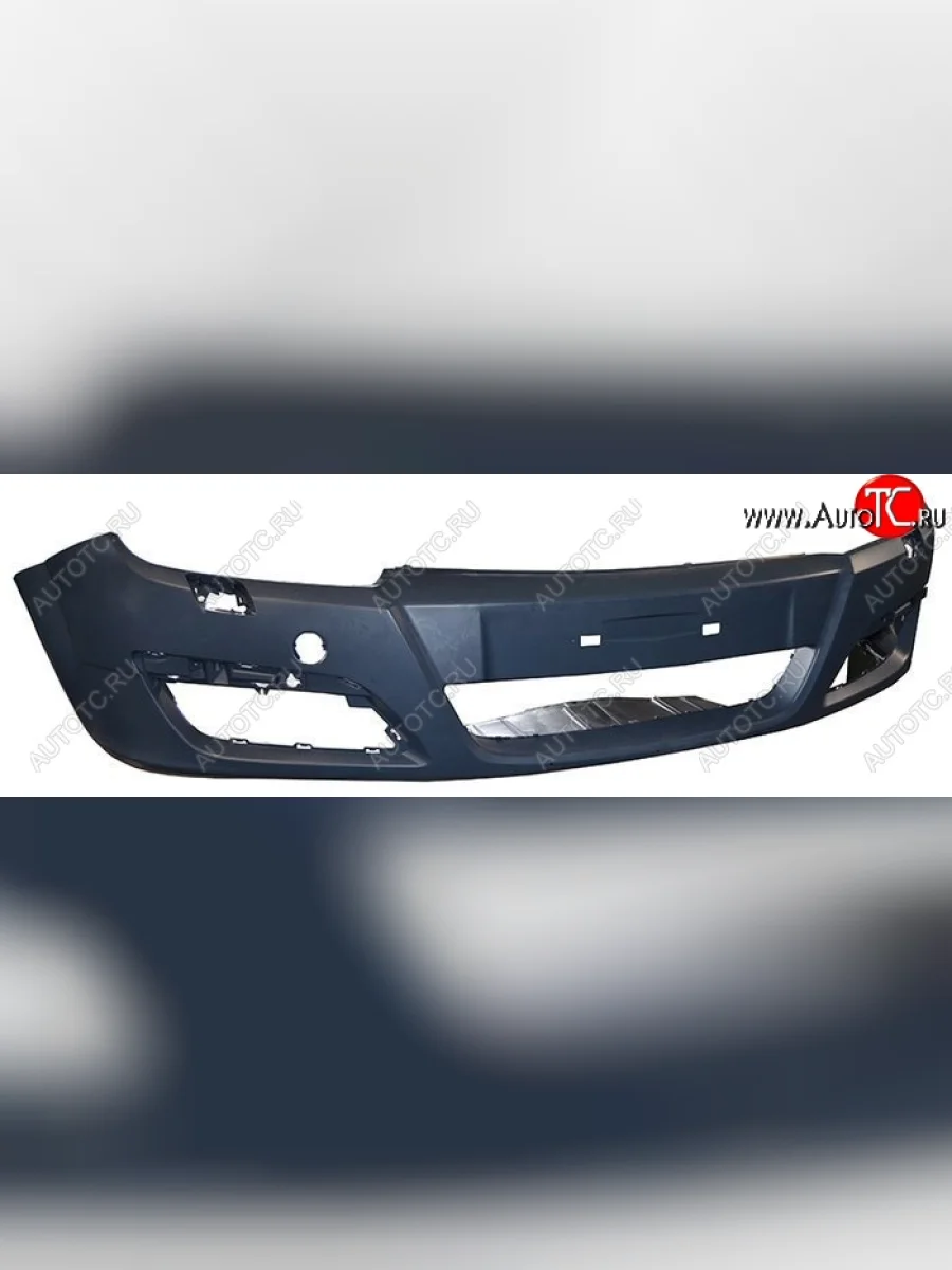 Передний бампер SAT (под омыватель) Opel Astra H хэтчбек 5дв дорестайлинг (2004-2007) (Неокрашенный)  с доставкой в г. Керчь