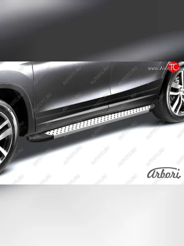 Порожки для ног Arbori Standart Silver Great Wall Hover H3  дорестайлинг (2010-2014)