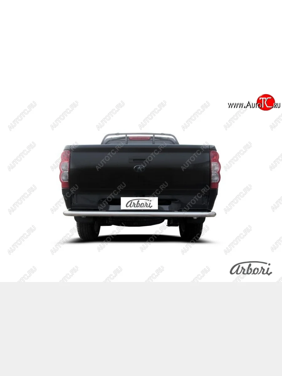 Защита заднего бампера Arbori (длинная, нержавейка, 1 труба d57 mm). Great Wall Wingle 5 (2011-2017)  в Керчи Республика Крым