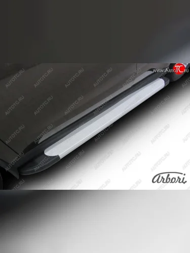 Порожки для ног Arbori Optima Silver Haval H2 (2014-2021)